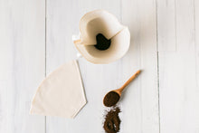 Load image into Gallery viewer, organic cotton reusable coffee cone filters