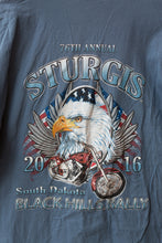 Load image into Gallery viewer, blue sturgis eagle tee