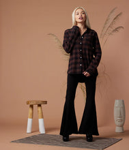 Load image into Gallery viewer, shiloh flannel in espresso
