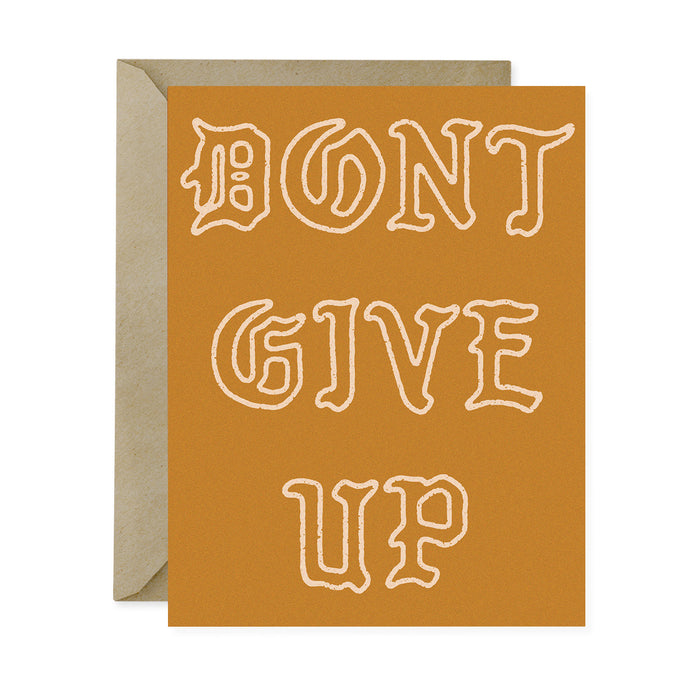 dont give up card