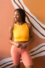Load image into Gallery viewer, girlfriend dylan bra in golden glow
