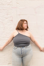Load image into Gallery viewer, hemp lana one shoulder top in cement