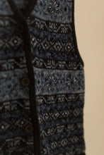 Load image into Gallery viewer, blue winter beaded vest