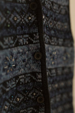 Load image into Gallery viewer, blue winter beaded vest