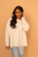 Load image into Gallery viewer, cream silk sweater