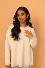 Load image into Gallery viewer, cream silk sweater
