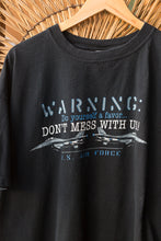 Load image into Gallery viewer, black air force tee