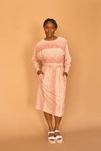 Load image into Gallery viewer, cream and red striped dress