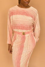 Load image into Gallery viewer, cream and red striped dress