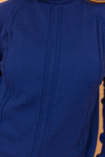 Load image into Gallery viewer, blue light weight knit turtleneck