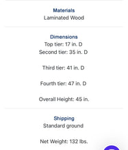 Load image into Gallery viewer, round tiered shelf