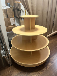 round tiered shelf