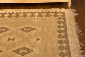 gray & brown rug