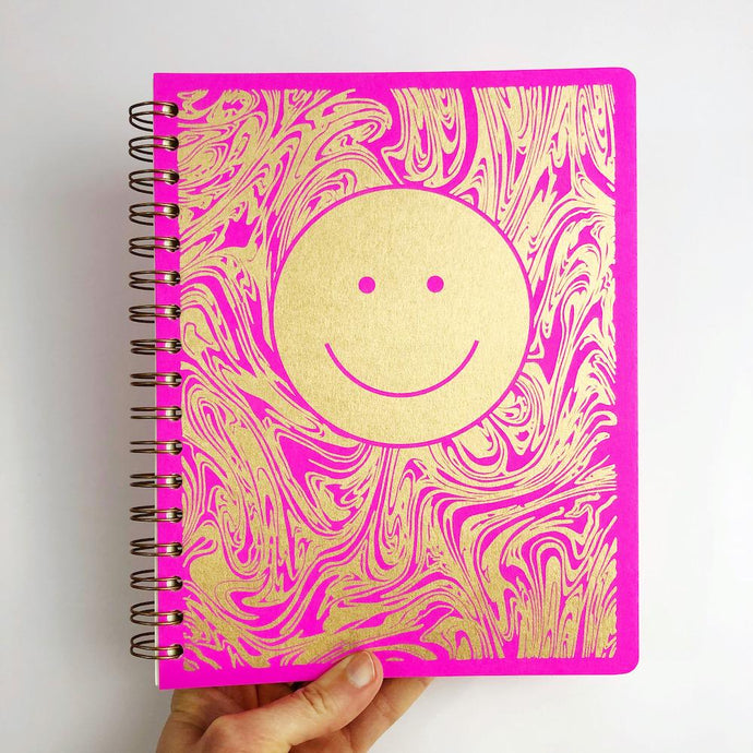 smile journal in fuschia