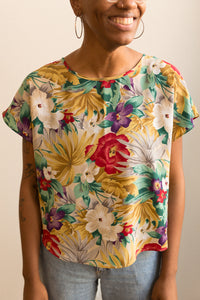 tropical floral top