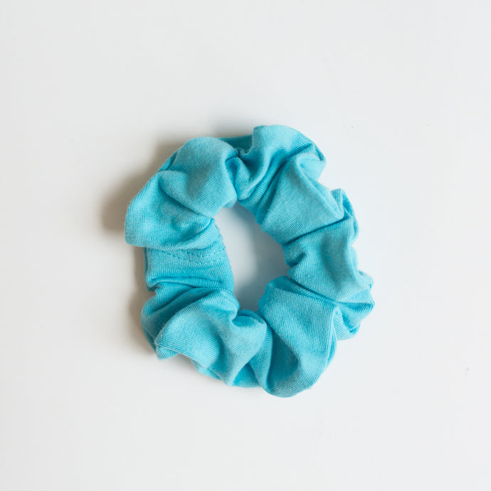 turquoise scrunchie