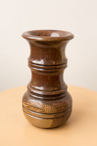 wooden vase