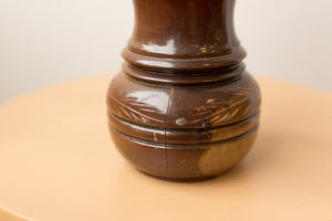 wooden vase