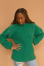 Load image into Gallery viewer, green hand made sweater