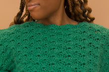 Load image into Gallery viewer, green hand made sweater