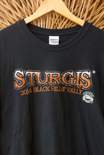Load image into Gallery viewer, black sturgis buffalo motorcycle tee