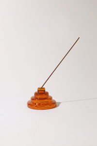 glass meso incense holder