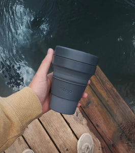 collapsible coffee cup in ink