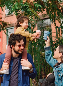 collapsible coffee cup in ink