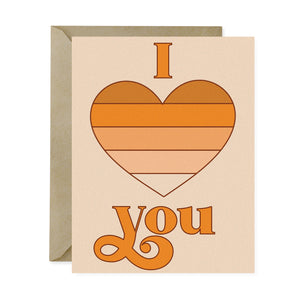 I heart you card