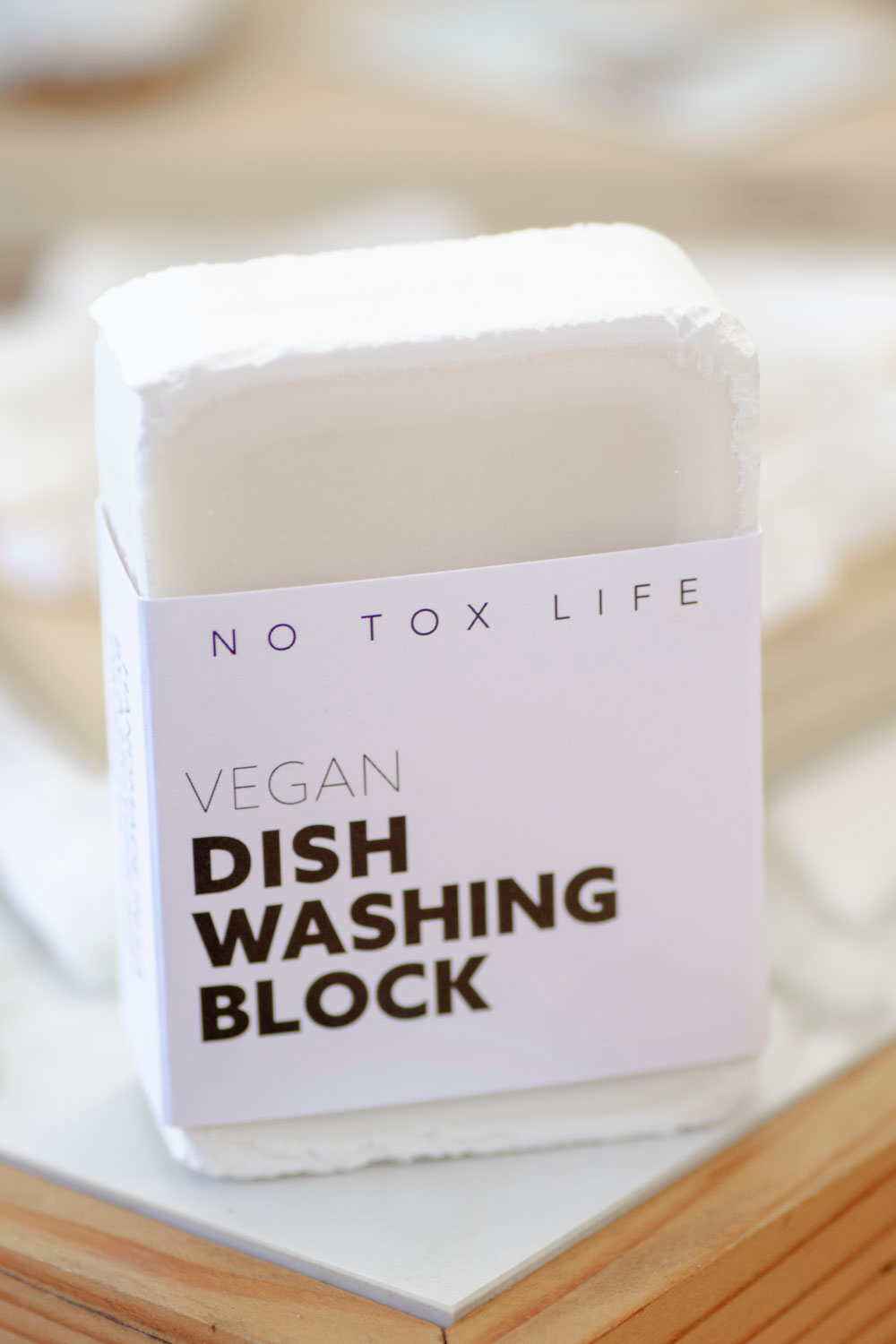 vegan dish washing block