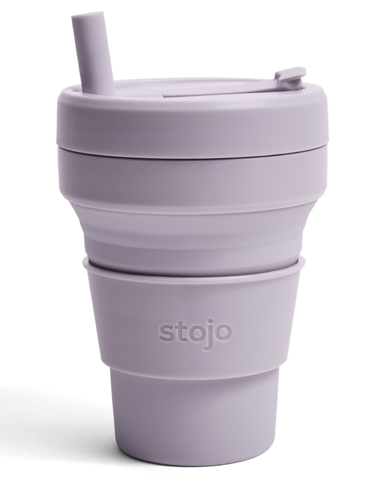 collapsible coffee cup in lilac