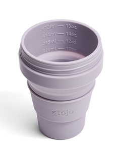 collapsible coffee cup in lilac