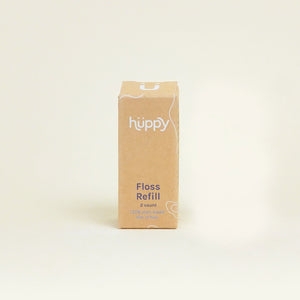 vegan huppy dental floss refill 2 pack