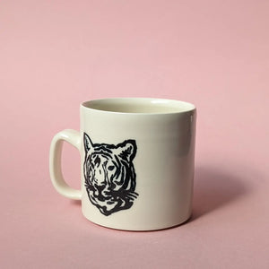 tiger face mug