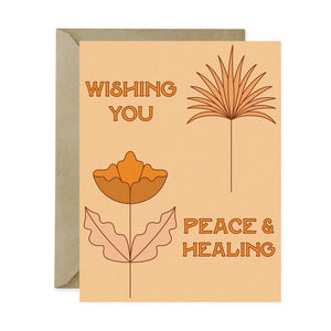 peace & healing card