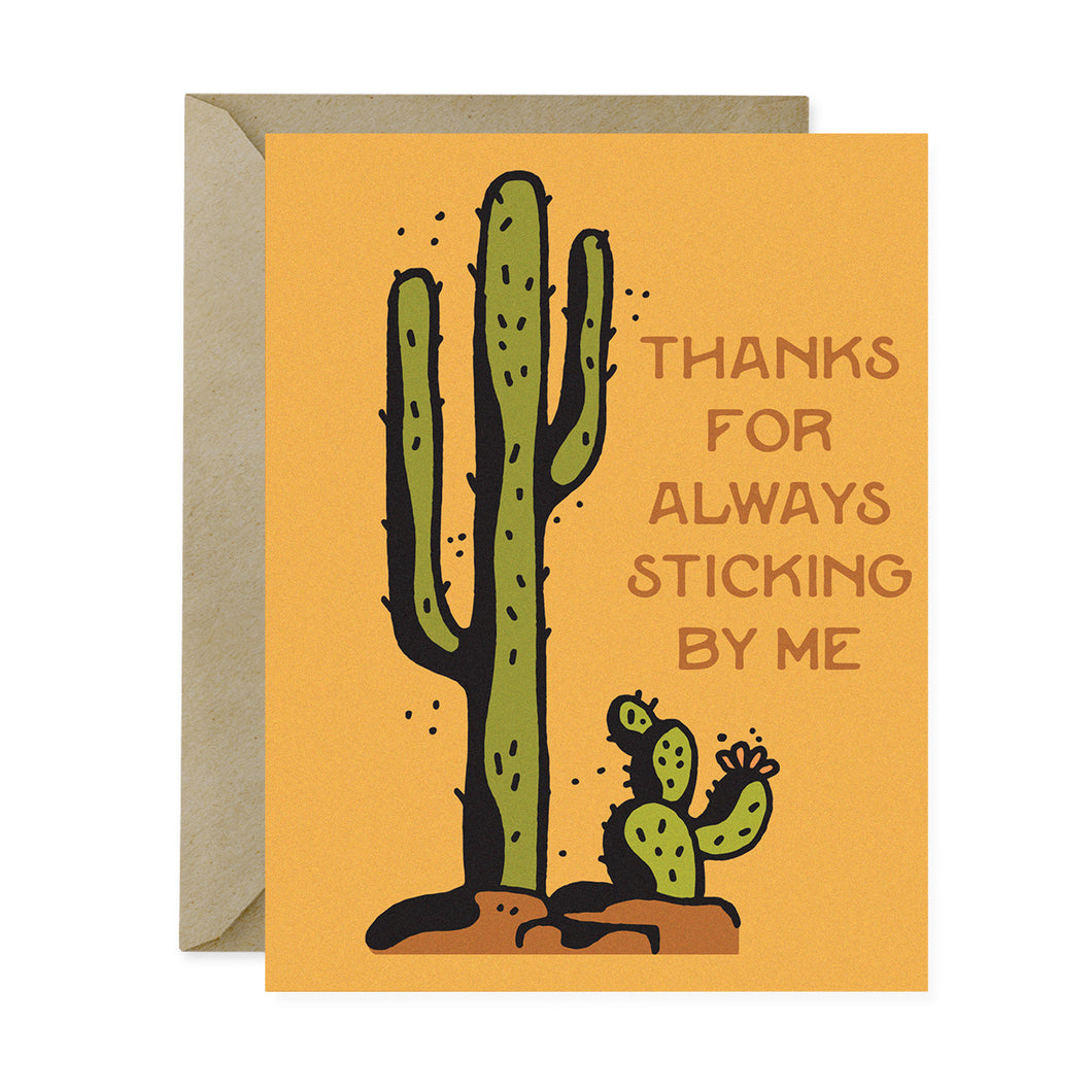thanks for sticking by me card