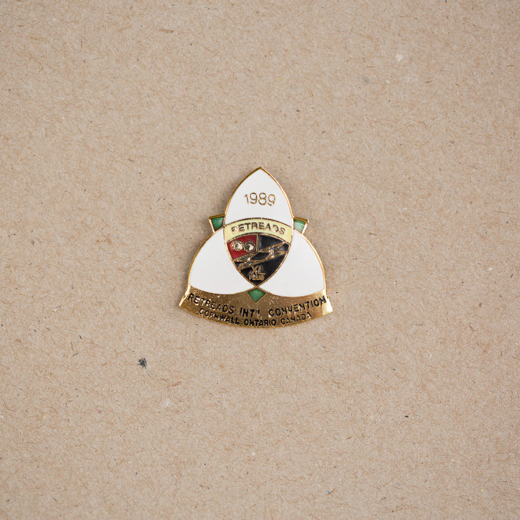 1989 retread rally pin