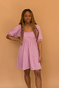 bowen dress in lilac