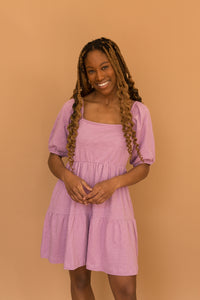 bowen dress in lilac