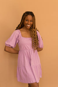 bowen dress in lilac