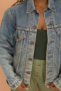 flannel lined levis denim jacket