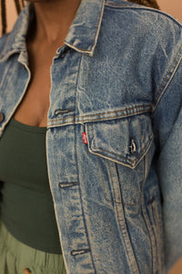 flannel lined levis denim jacket