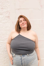 Load image into Gallery viewer, hemp lana one shoulder top in cement