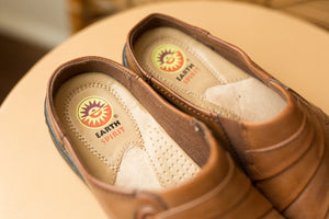 tan clogs