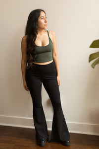 estelle flare pants in black