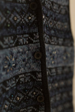 Load image into Gallery viewer, blue winter beaded vest