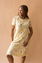 Load image into Gallery viewer, light yellow floral dress