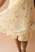 Load image into Gallery viewer, light yellow floral dress