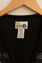 Load image into Gallery viewer, gray &amp; black floral wool vest