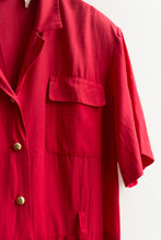 Load image into Gallery viewer, red button up dress
